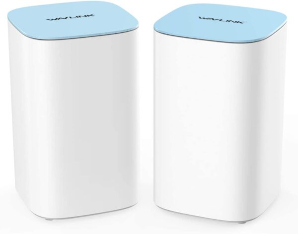 WAVLINK Tri-Band Whole Home Mesh WiFi System with 3000Mbps Seamless Roaming - Router & Extender Replacement Covers up to 5,000 sq. ft, 2-Pack Includes 1 Router & 1 Satellite