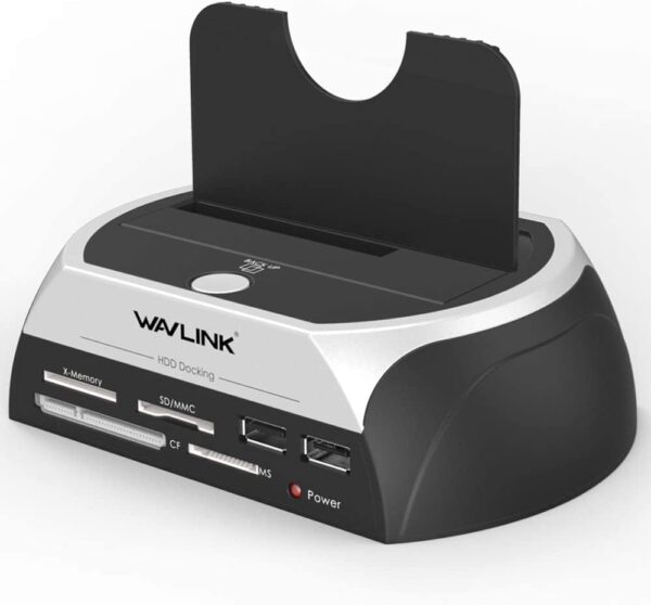 WAVLINK USB 2.0 to SATA External Hard Drive Docking Station with 2 USB 2.0 HUB